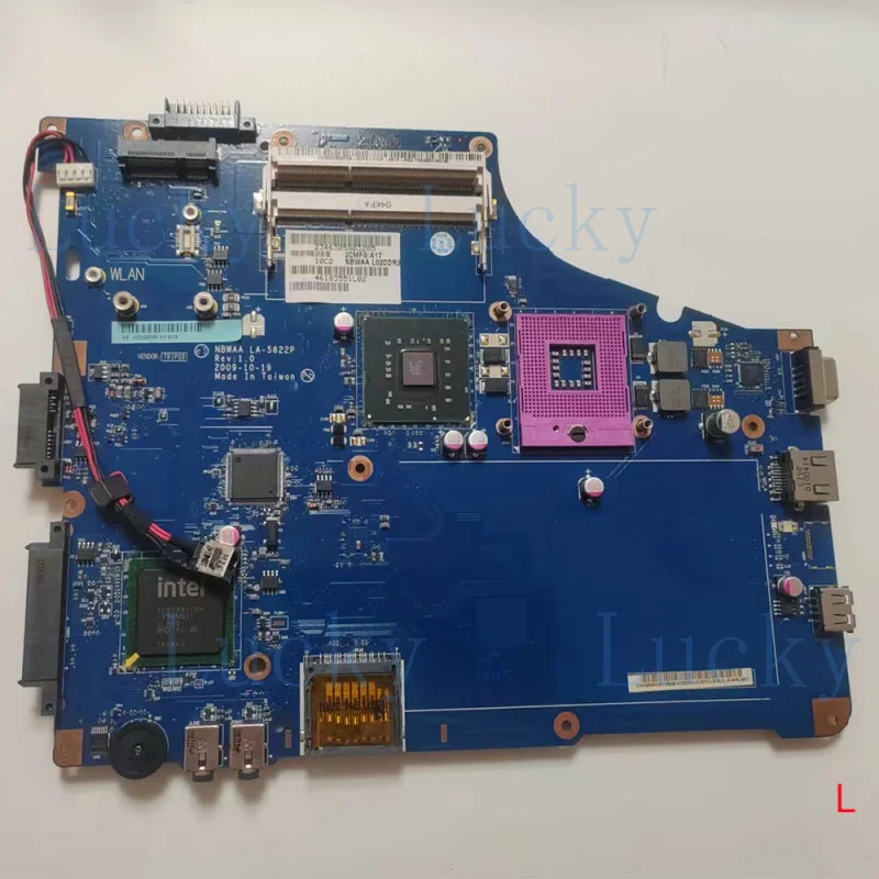 

f For Toshiba L455 l450 notebook motherboard NBWAA LA-5822P K000093580