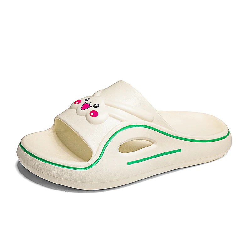 

2025 new thick soled slippers for women's outdoor wear, home cool slippers for summer, simple and non slip bathroom for home use