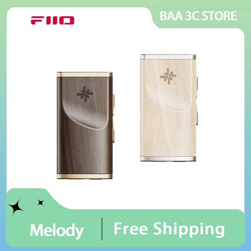 FiiO Snow Sky Melody Decoding Earphone Amplifier Portable Dual Decoding DAC10 Segment PEQ Tuning Lossless DSD Small Tail Decoder