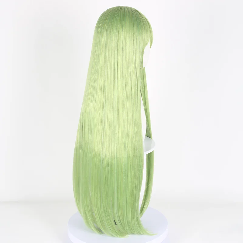 Green Big Long Straight High Quality Synthetic Wig Comic Character Cosplay Wig Comic Reality Show Wig image 4
