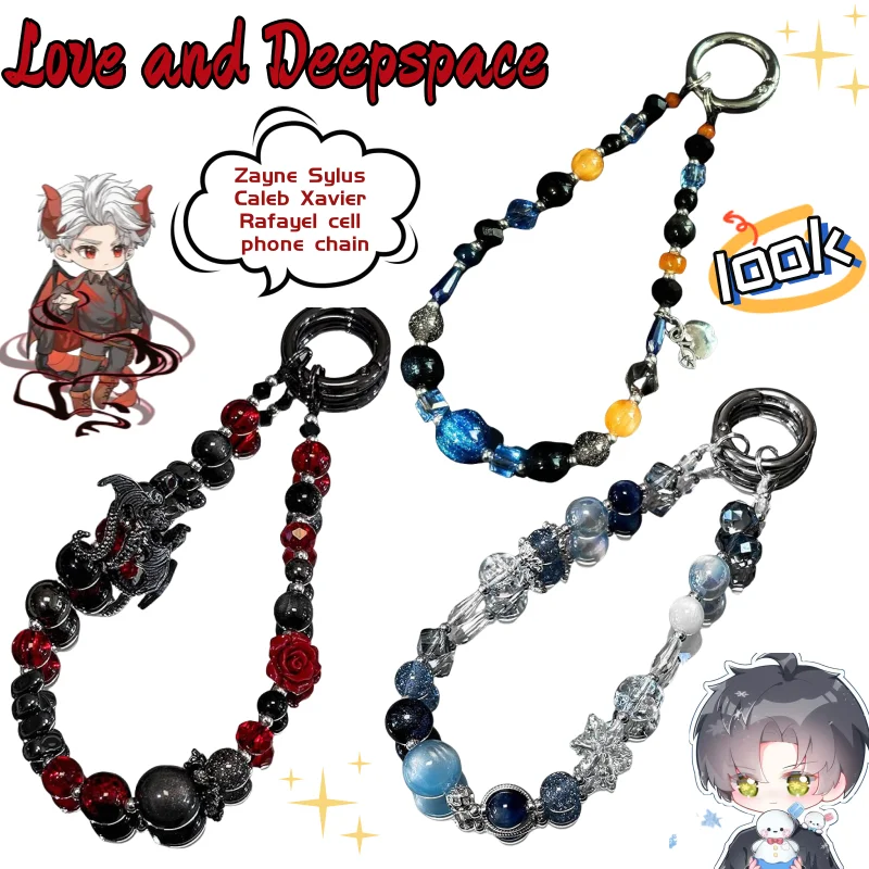 

Любовь и глубокое пространство Zayne Sylus Caleb Xavier Rafayel креативная мультяшная цепочка для мобильного телефона вторичная юаньская игра вокруг подвески