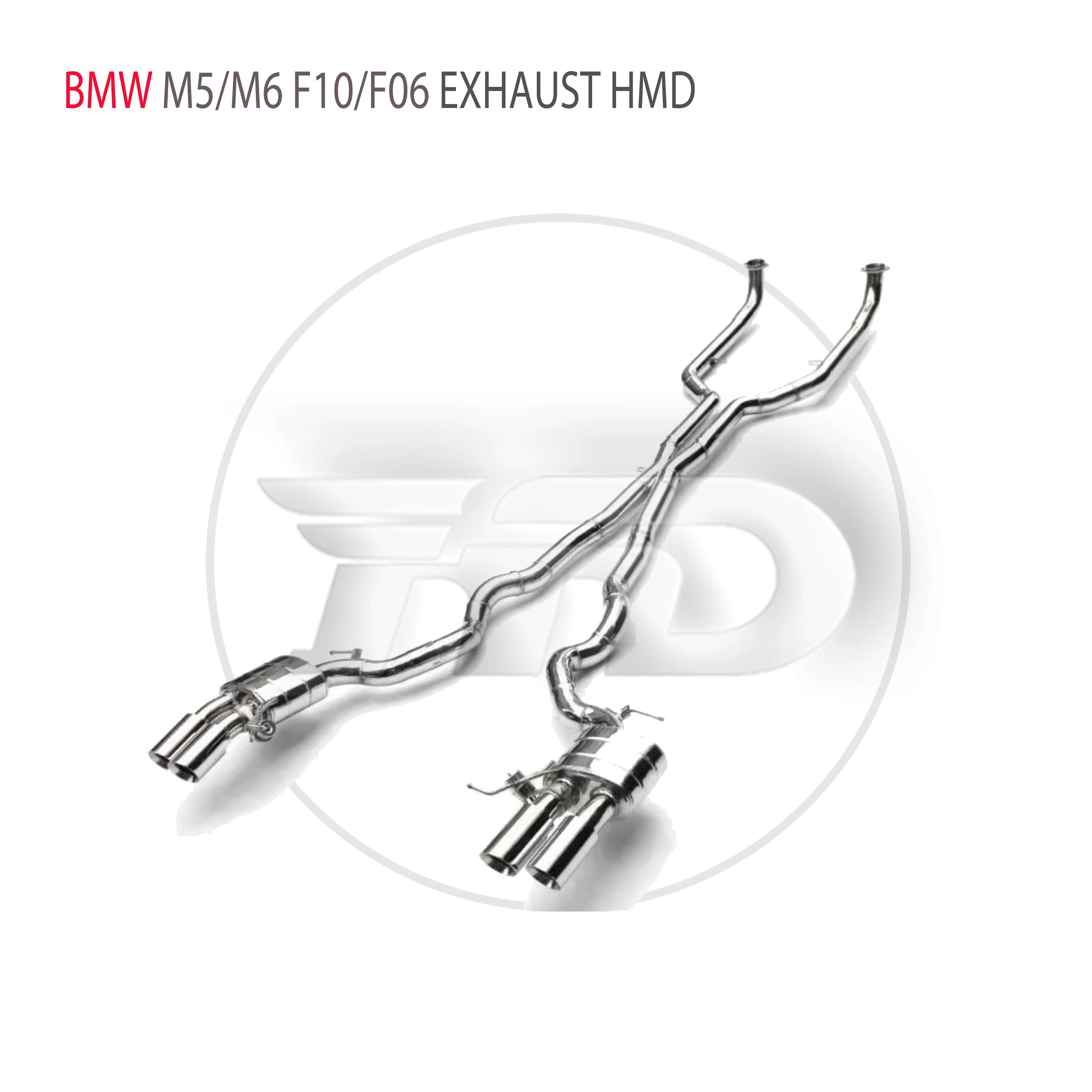 HMD Stainless Steel Exhaust System Performance Catback For BMW M5 M6 F10 F06 Auto Modification Electronic Valve Muffler