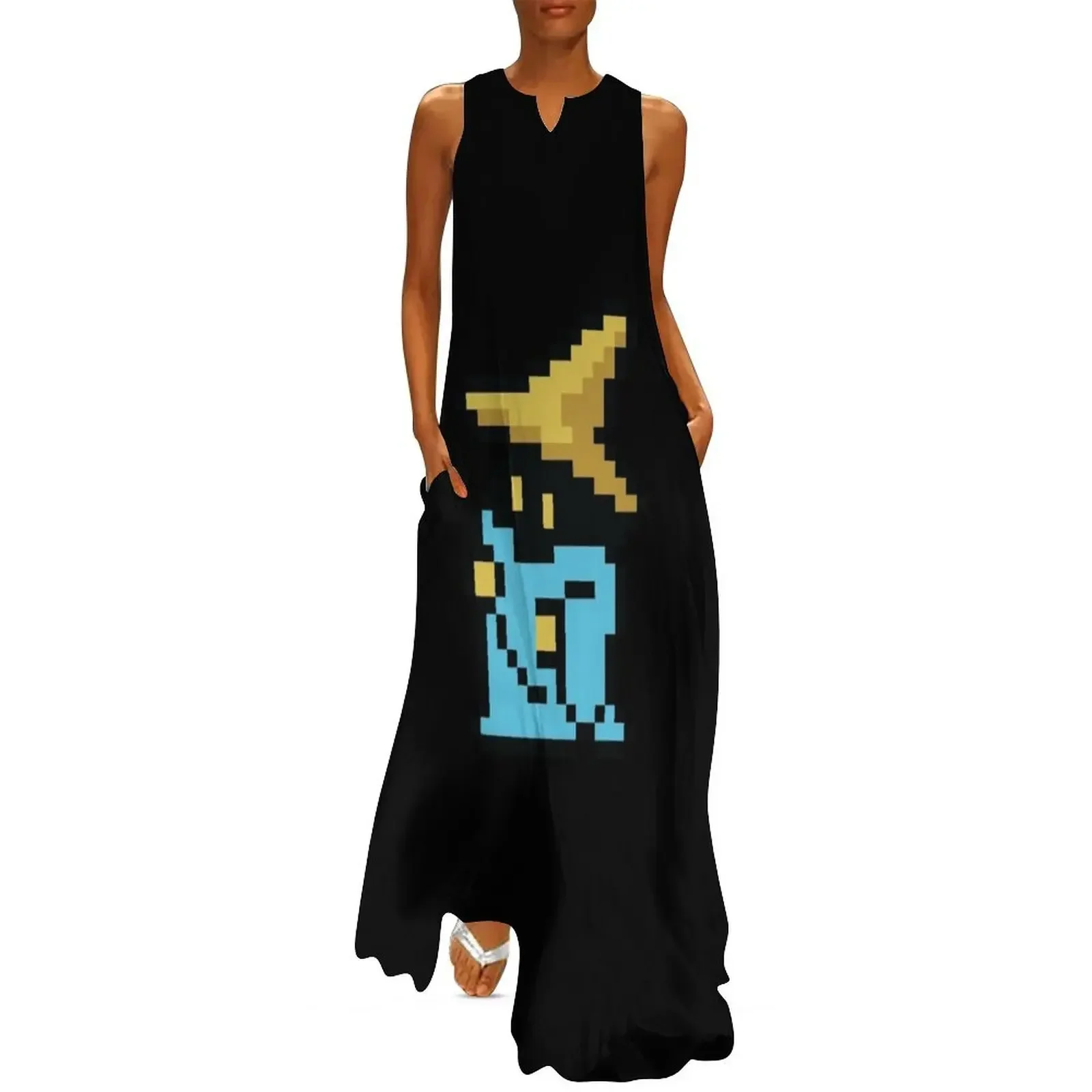 

8bit Black Mage Long Dress elegant and pretty women's dresses summer dress womens 2025 summer dress women's dresses luxury