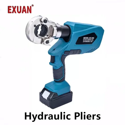 전동 유압 집게 EZ-400 주강 압접 선로 도선 건설 시공의 휴대용 케이블 단자 압접 압선 집게 공구 고성능 유압 공구 정밀 압선 Pex 케이블 압축기
