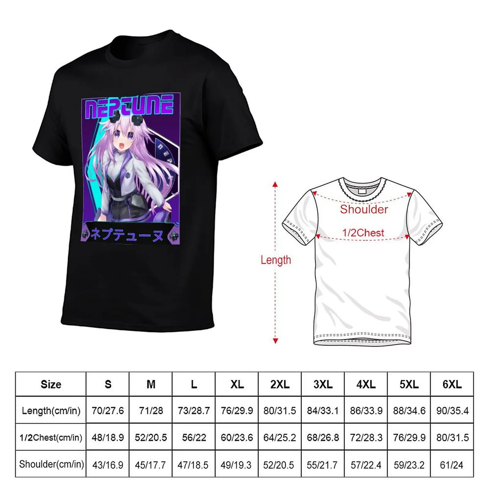 Epicdimension Neptunia (Neptune) T-Shirt man t shirts high quality luxury brand g man t shirts for men T-Shirt