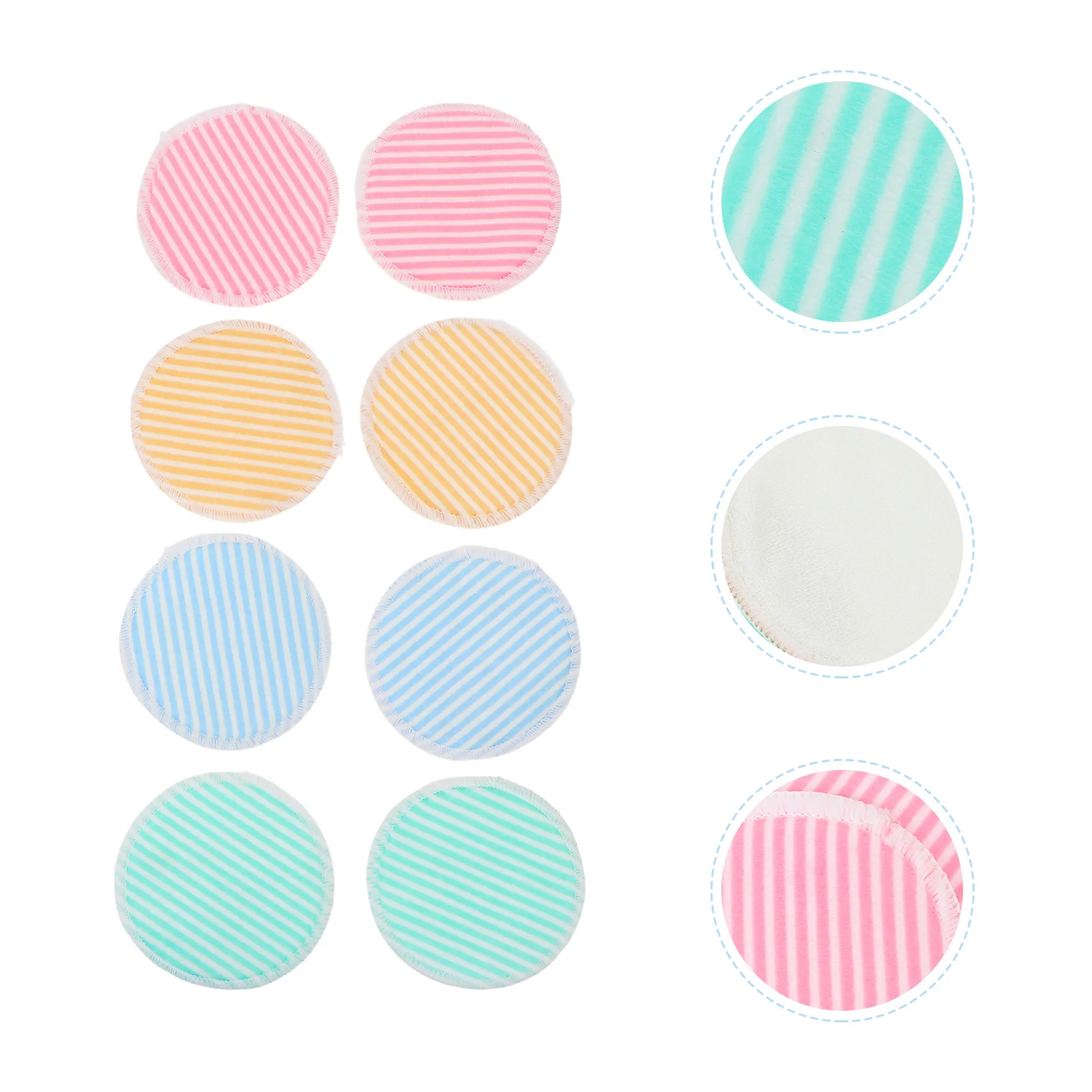 8Pcs Reusable Makeup Remover Pads Safe Durable Easy Carry Gift for Friends Family Home Travel Makeup Remover Face Wash Pads