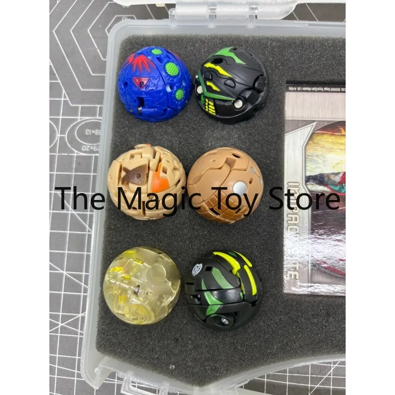 Original Bakugan Battle Brawlers 12 Pcs Set with Portable Storage Case Foam Insert & Cards Collectible Figure Model Toy
