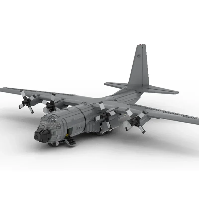 ทหาร Series Moc Building Blocks 1:38 Scale Legacy C-130H Hercules รุ่นเทคโนโลยีอิฐ DIY ประกอบเครื่องบินของเล่นเด็ก