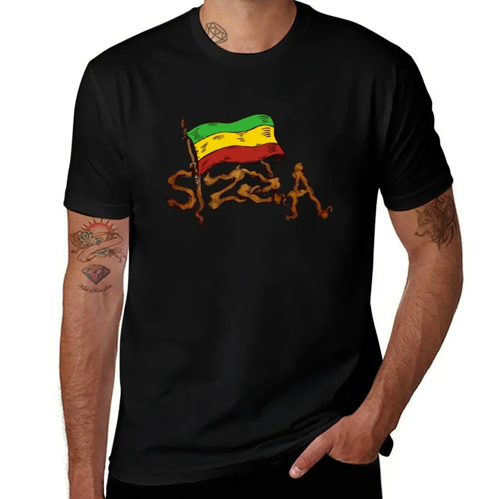 Sizzla Kalonji The Roots T-Shirt funny meme t-shirts gifts for boyfriend outfits for men