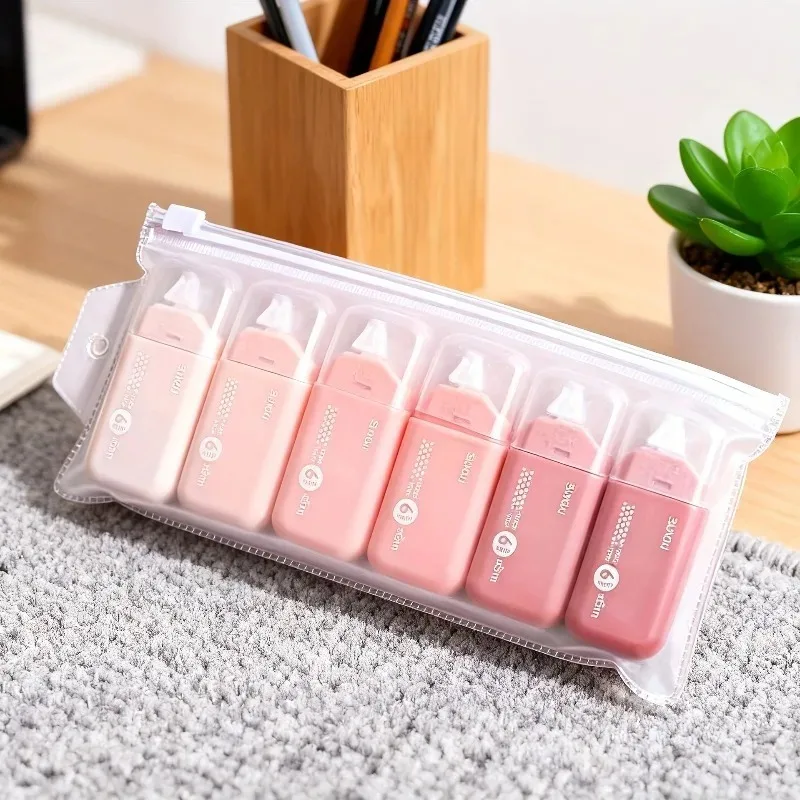 6 шт. точечная лента, двухсторонний клейкий ролик шириной 6 мм, прочная липкая лента без остатков для скрапбукинга, коллажей, офиса, ручной работы