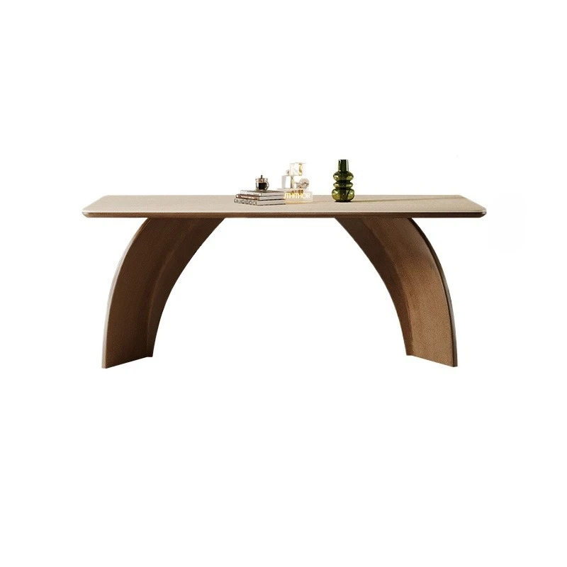 طاولة طعام حديثة مستطيلة بسيطة إيطالية رومانسية مريحة للكبار طاولة عالية الجودة لصالون المطبخ أثاث موبليس #5