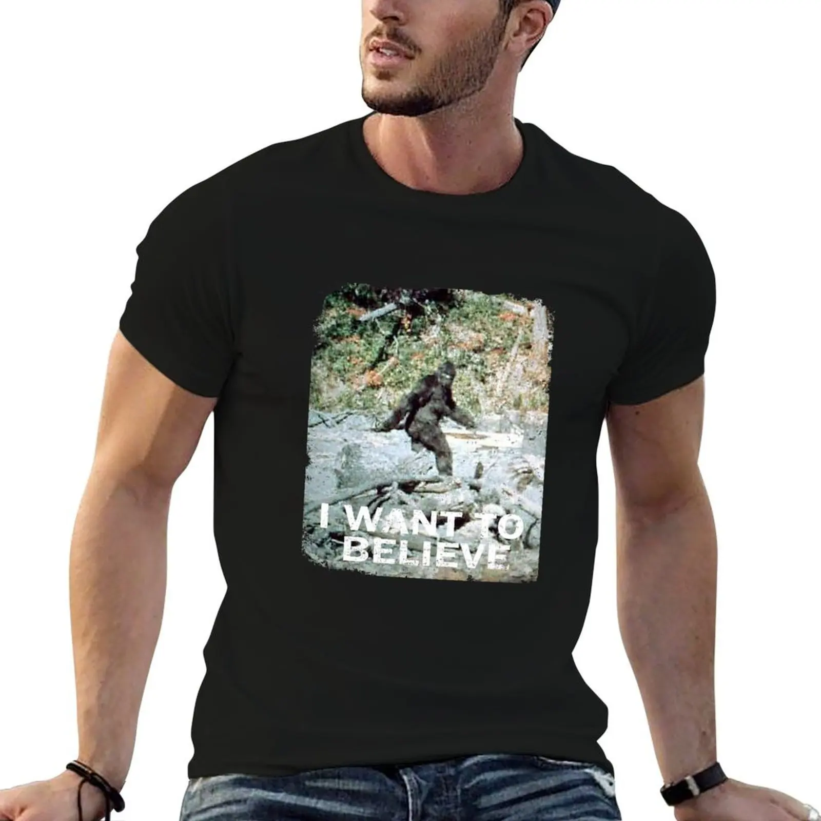 

Finding Bigfoot Believe T-Shirt funny t shirts man man t shirt cotton high quality T-Shirt