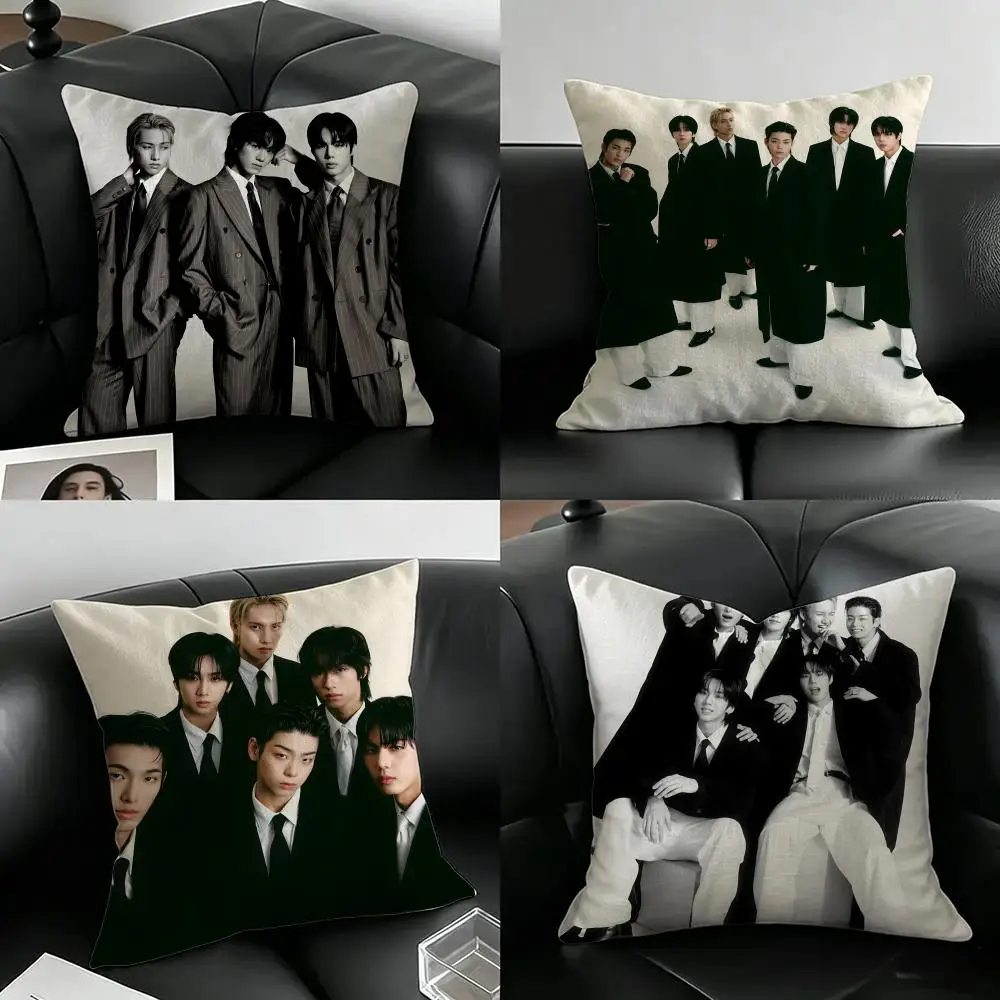 Kpop Group 82MAJOR Cushion Cover Natural Linen Pillowcase Set, All-in-One Decor for Sofa, Bedroom & Chair