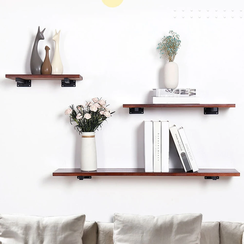 

Stainless Steel Floating Shelf Brackets Heavy Duty Wall Mount For Kitchen Bathroom Hidden Shelf Support Metal Brackets For