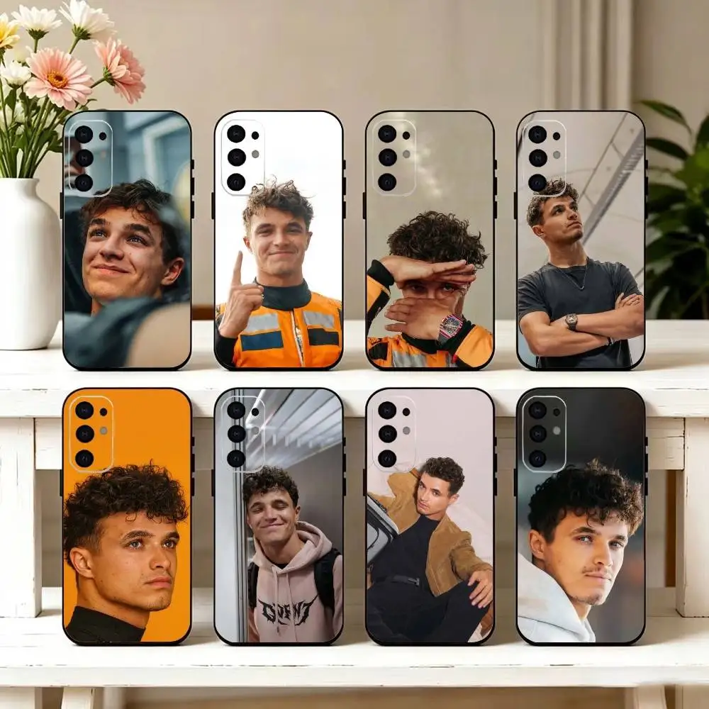 L-Landos N-Norris Phone Case For Samsung S25,S24,S21,S22,S23,S30,Ultra,S20,Plus,Fe,Lite,Note,10,Black Cover
