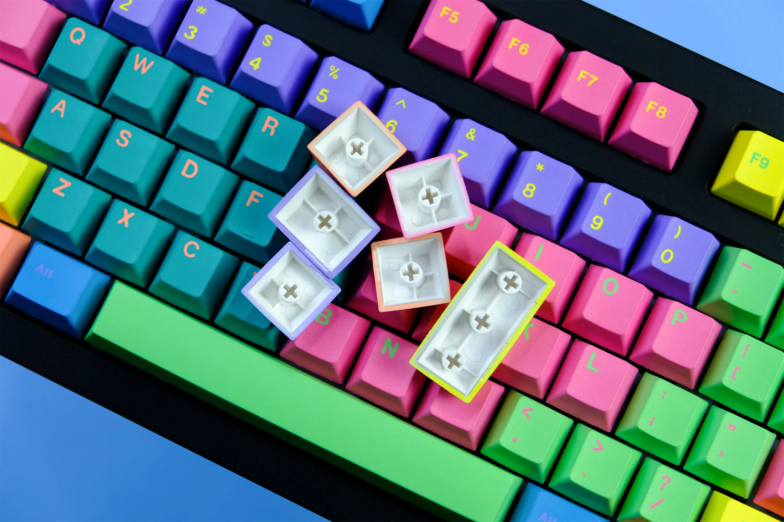 Imagem -06 - Gmk Personalizado Keycaps para Teclado Mecânico Gmk Windbreaker Keycaps Pbt Keycaps Perfil Cereja Dye-sub 129 Chaves