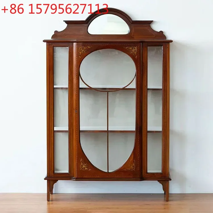 

Европейский ретро резьба по цельному дереву, старый домашний витрина, неоклассическая средневековая резьба, ручная роспись, обеденный боковой винный шкаф