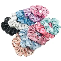 5Pcs/20pcs Gymnastics Dance Print Scrunchies Hair Tie High Elasticity Elastic Hair Band Ponytail Holder Women Hair Accessories - Image 2