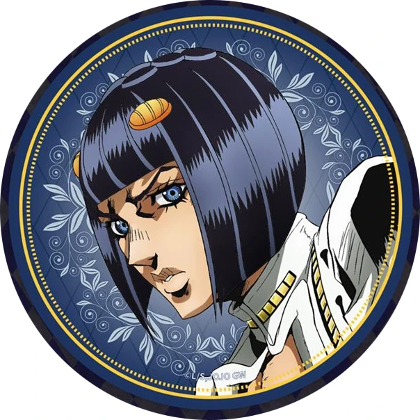 58mm Anime Le Bizzarre Avventure di JoJo Giorno Giovanna GIOGIO Bruno Buccellati COSTUME Cosplay Distintivo Spilla SPTE Spilla in banda stagnata ﻿   Prop