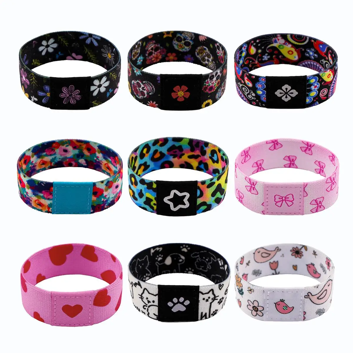 Colorful Flower Protective Wrist Strap For Women Armband Wristband Bracelet Bangle Nurse Doctor Accessories Fashion Jewelry Gift
