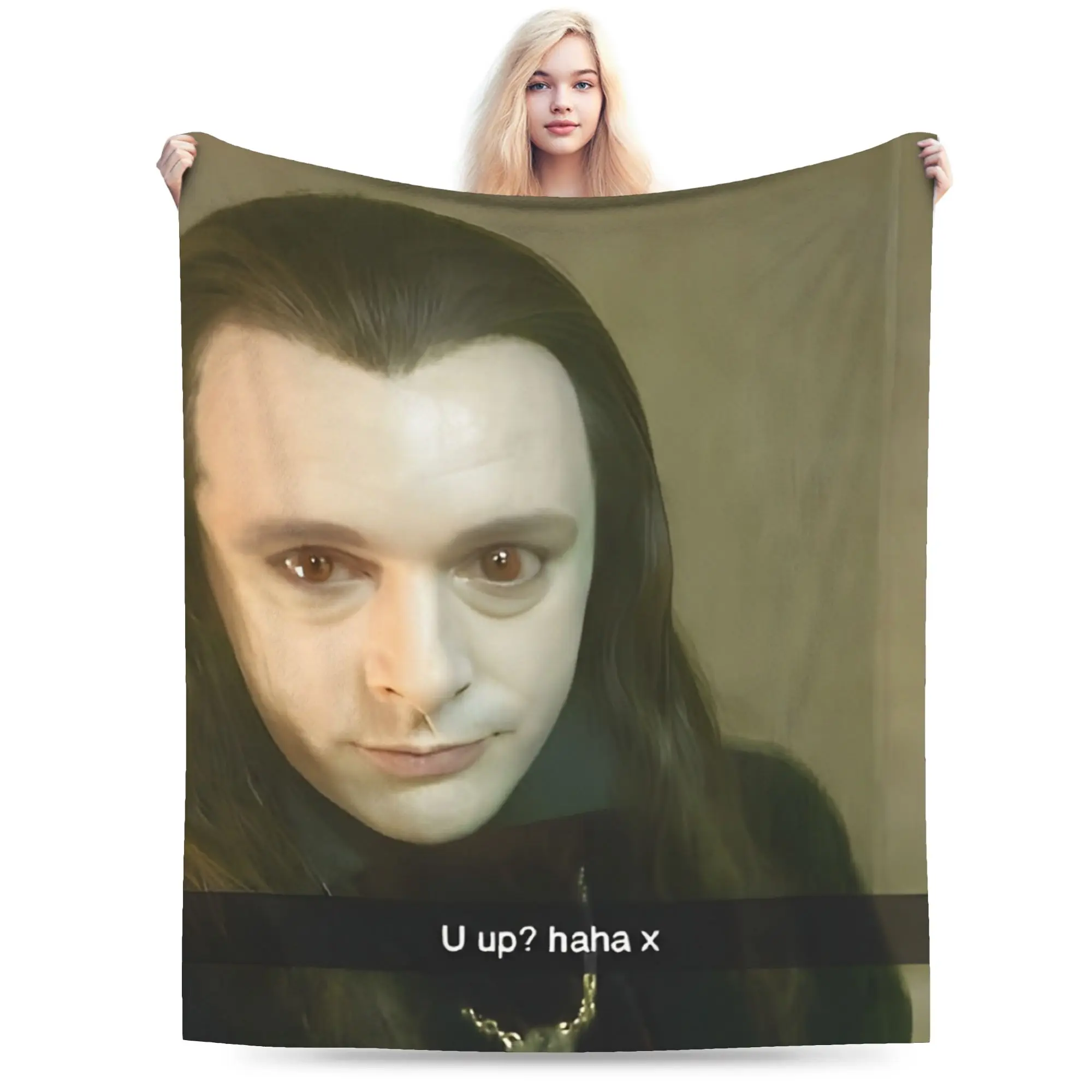 Meme Aro Vampire Twilight Blanket Flannel Spring/Autumn  Portable Warm Throw Blanket for Sofa Office Bedspread