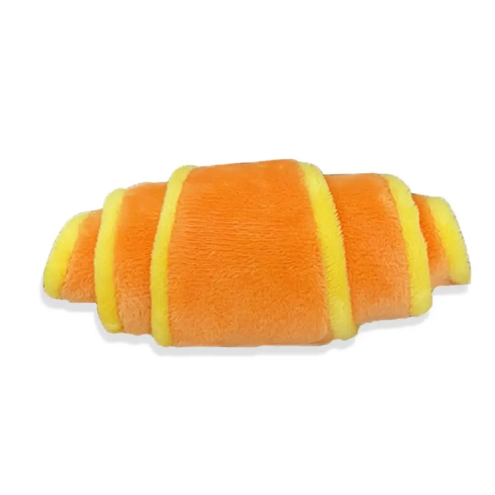 Soft Croissant Dog Toy Dog Training Mental Stimulation Interactive Squeaky Dog Toy Bite Resistant Dog Slow Feeder Dog/Puppy