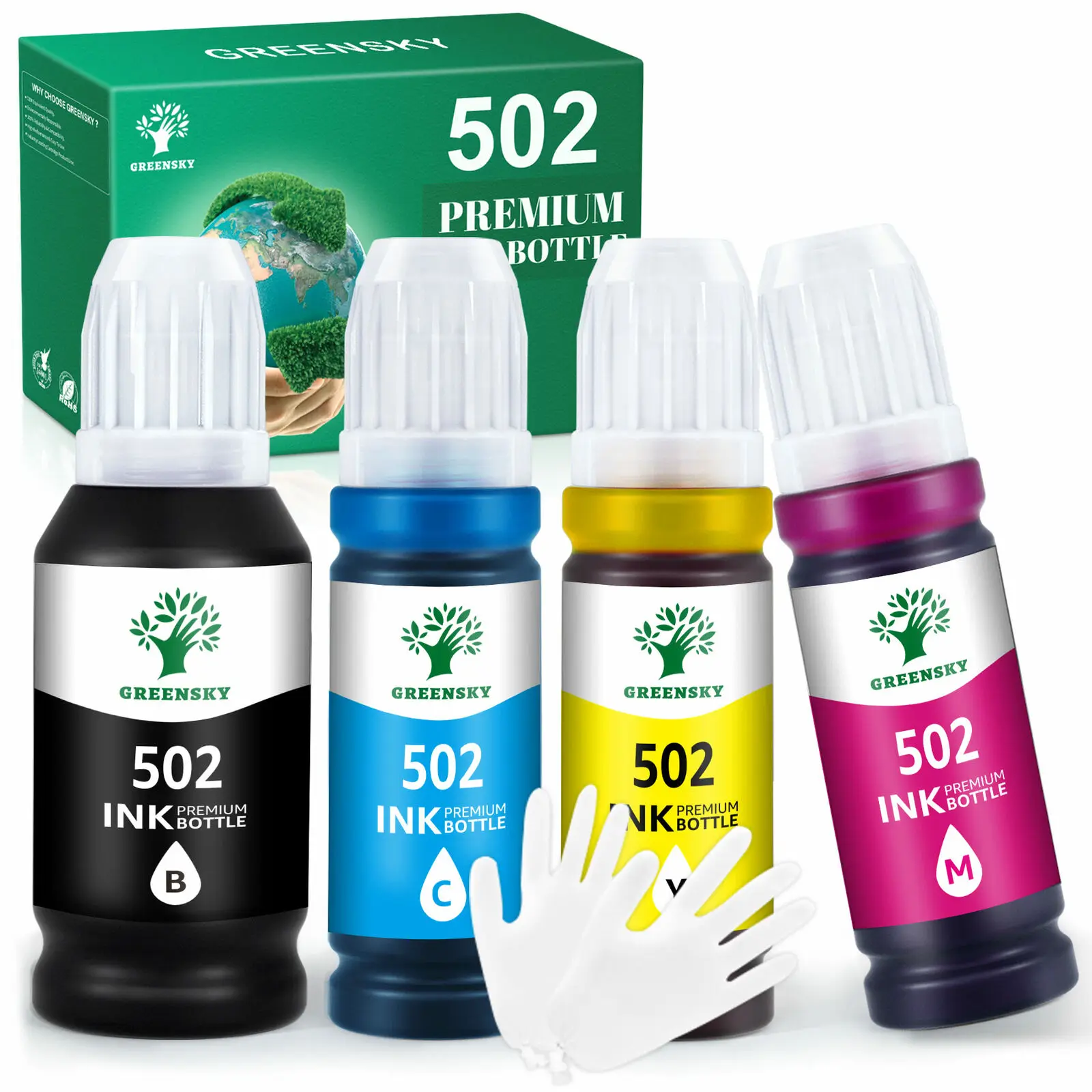 8Pack 502 Ink Cartridge for Epson EcoTank ET7750 ST2000 3000 4000 ET7700 2760