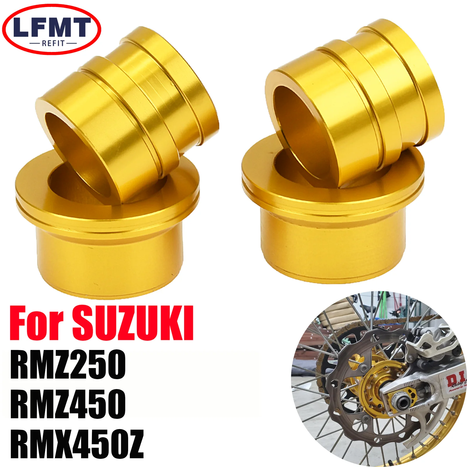 

Motorcycle CNC Front Rear Wheel Hub Spacer For Suzuki RMZ250 2007-2019 RMZ450 2005-2019 RMX450Z 2010-2014 2015 2016 2017