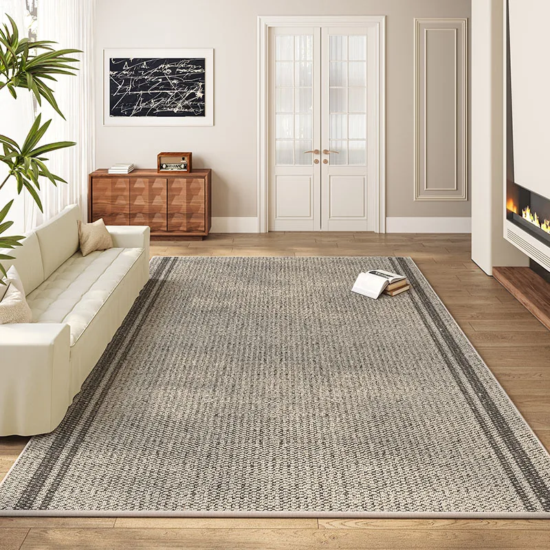 Pure Color Minimalist Living Room Carpet Artistic Modern Decorative Rugs Oversized Carpets Luxury Easy Clean Bedroom Rug السجاد