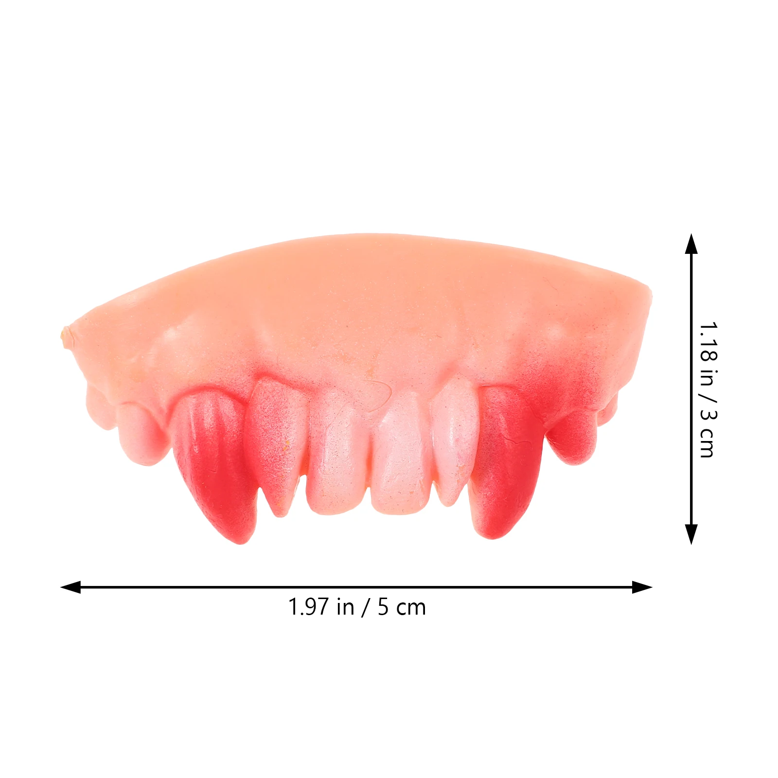 5pcs Wacky Artificial Set Gag Prank False Teeth For Halloween Easter Party Funny Fake Teeth Props - Novelty Prank