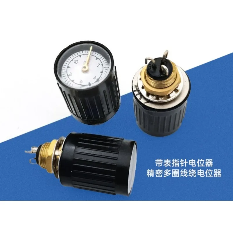 WXD2-53 with meter pointer precision multi-turn wire wound potentiometer rotation 1K2k2 4k7 10k