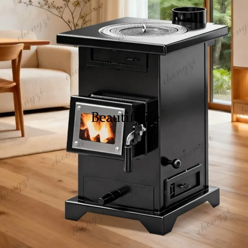 Dual-purpose gasifier Thickened indoor and outdoor heating Wood stove Source factory Support custom printing