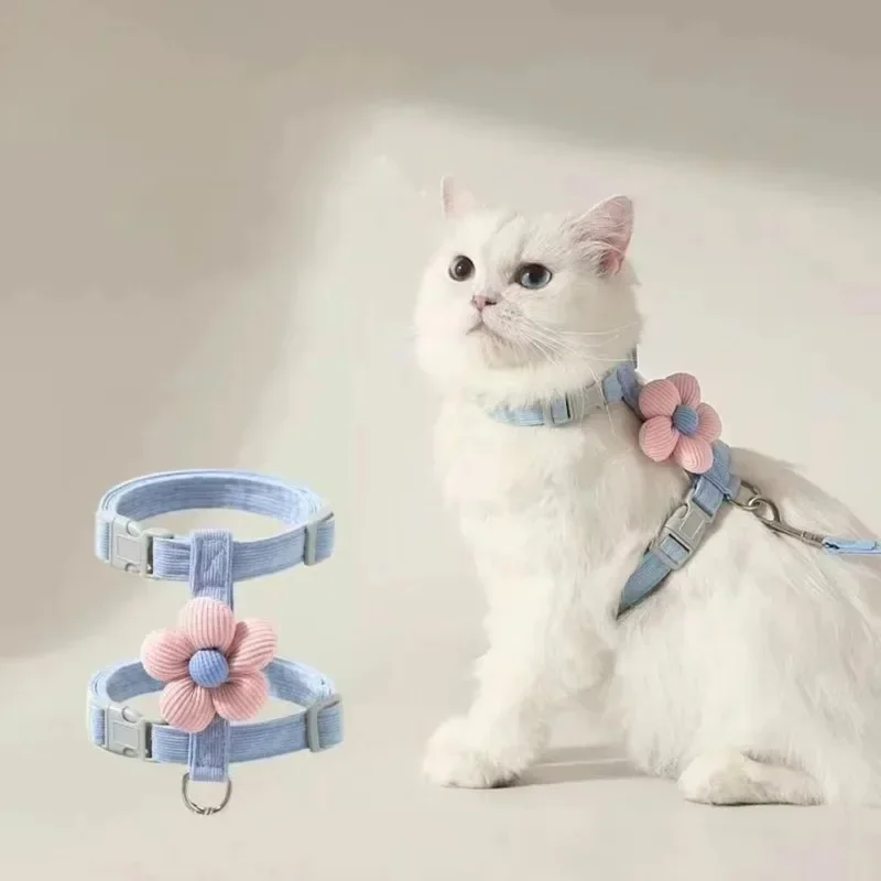 Adjustable Cat Harness And Leash Set For Small Dogs And Cats_voghion.com