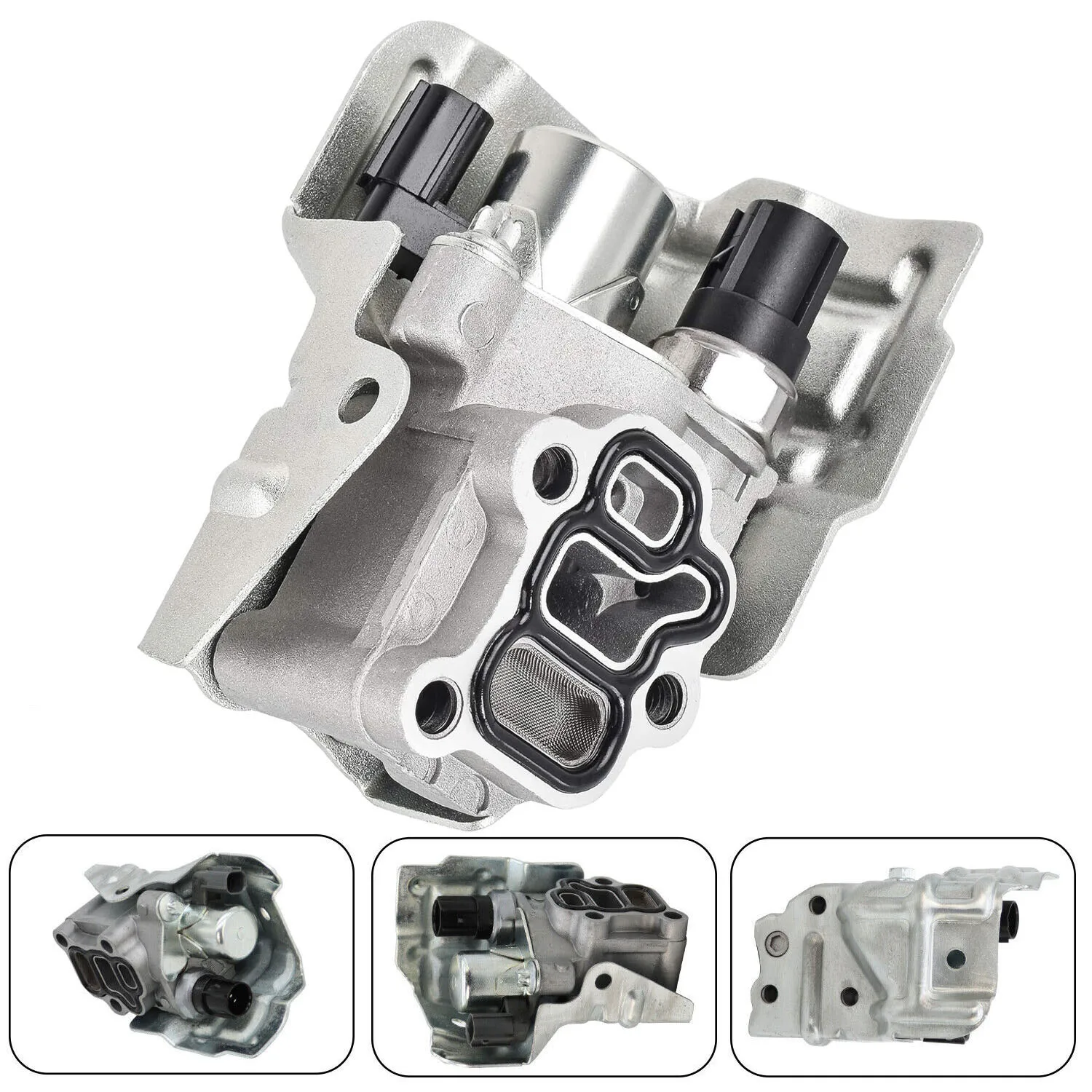 15810-PNE-G01 15810-PRB-A03 VTEC صمام بكرة الملف اللولبي مع فلتر مستشعر ضغط الزيت لـ 2003-2007 Honda Accord 2-Door Coupe #3