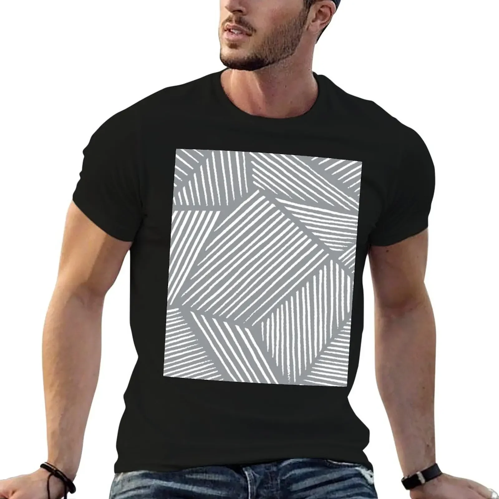 

Japandi Minimal Modern Geometric Grey T-Shirt shirts graphic anime graphic t shirts anime stuff mens big and tall t shirts