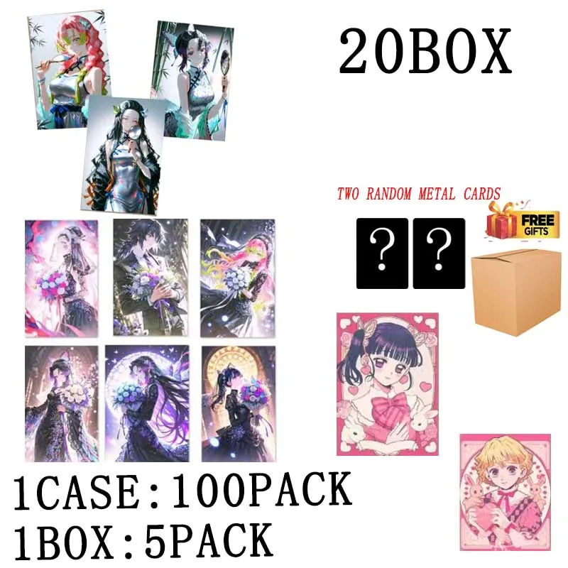 Demon slayer coleção caixa de reforço atacado deusa capítulo onda 1 guyuan wenchuang acrílico cor papel waifu brinquedo para adulto