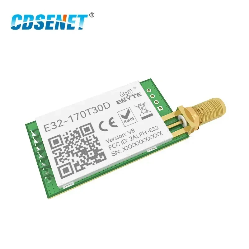 CDSENET LoRa 170MHz vhf 트랜시버 E32-170T30D 무선 rf 모듈, 장거리 8km SMA rf 송신기 및 리시버