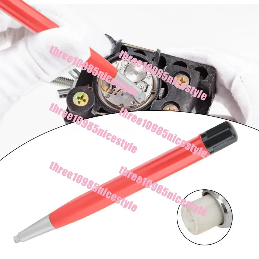 watch repair tool, fiber pen, cleaning brush, single red watch repair cleaning fiber brush