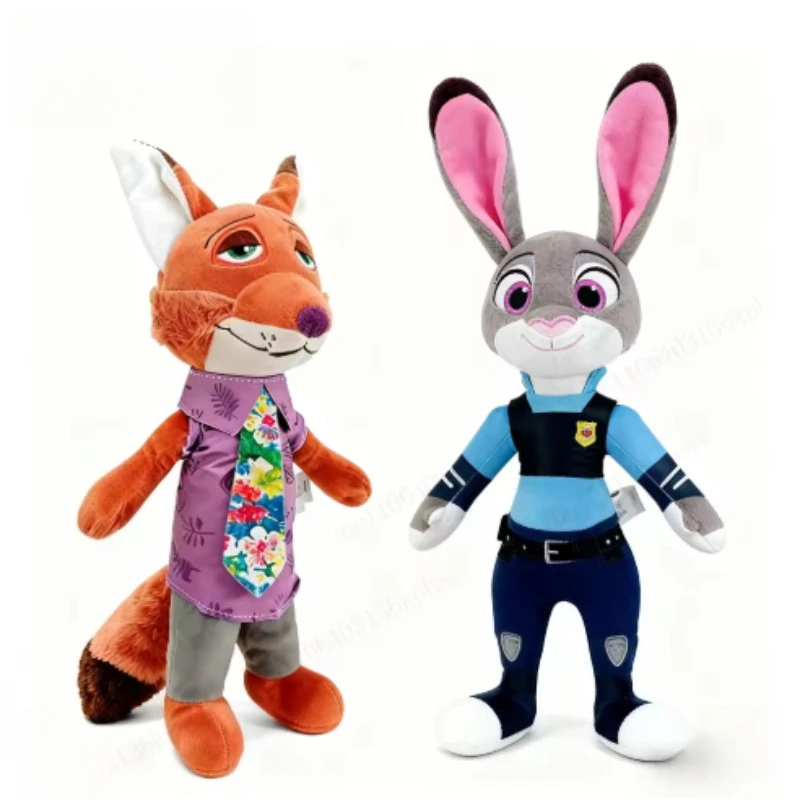 ......Disney Zootopia2 personaje Nick Wilde Judy Hopps dibujos animados lindos juguetes de peluche muñecas modelo animales de peluche suaves juguetes regalos de navidad