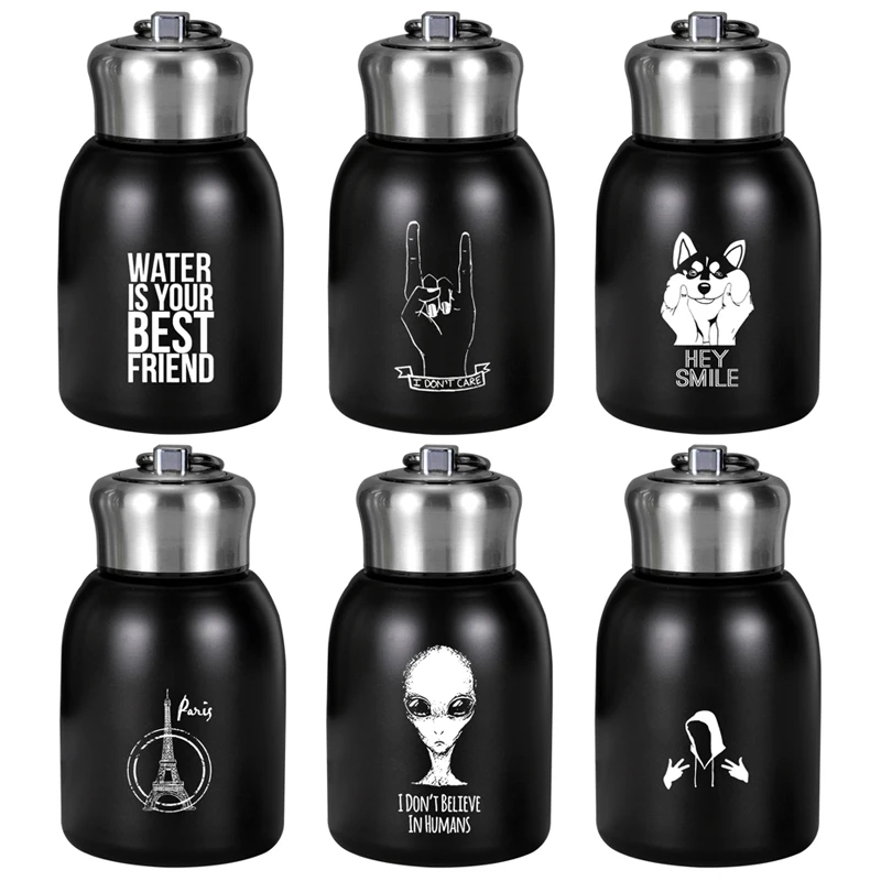 

300ml Sport Portable 304 Stainless Steel Thermos Mug Insulated Cup For Student Tea Coffee Water Bottle Vacuum Flask Custom LOGO