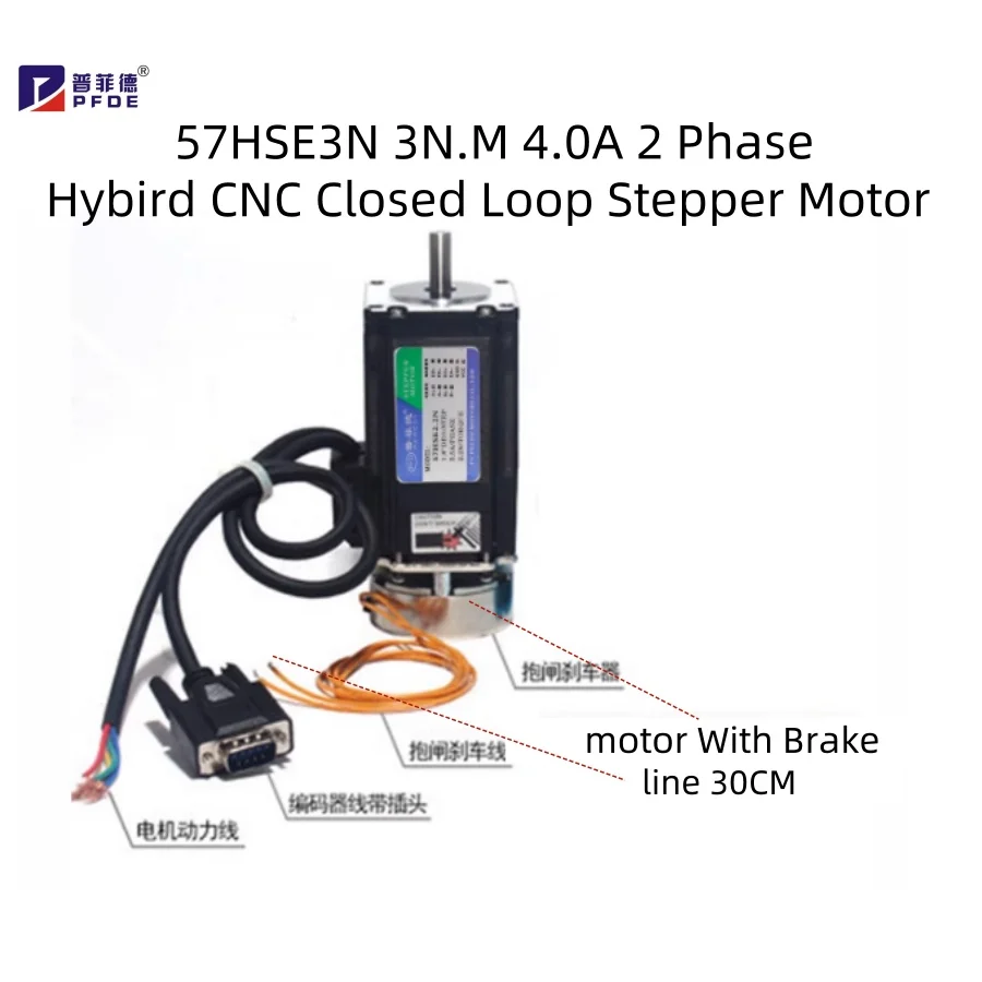 

Rtelligent Nema 23 57HSE3N 3N.M 4.0A 2-фазный шаговый двигатель с замкнутым контуром Hybird с ЧПУ, легкий серводвигатель, шаговый серводвигатель с энкодером 132 мм