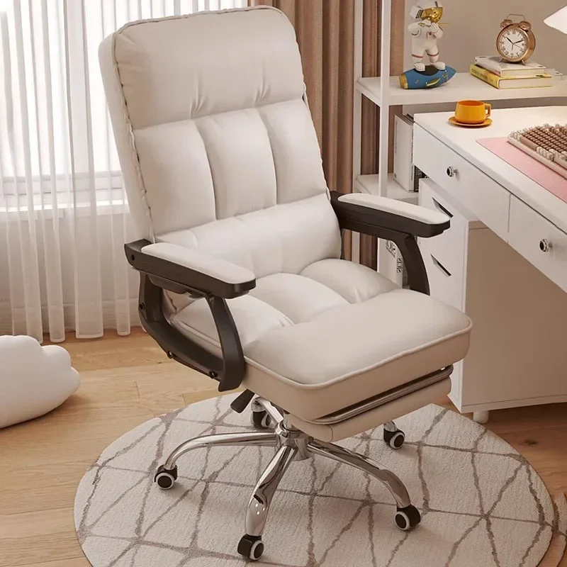 Armchair Bedroom Rolling Computer Gamer Office Ergonomic Low Furniture