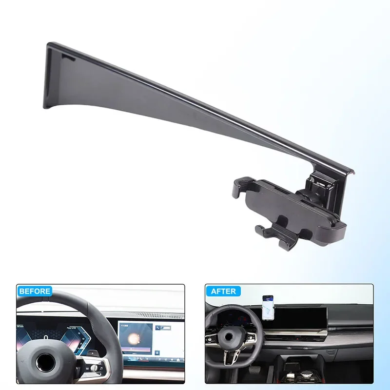 

For BMW 5 Series i5 2024 Car Phone Holder Adjustable GPS Bracket 14.9" Screen Fixed Car Mount Mobile Phone Holder Accessories