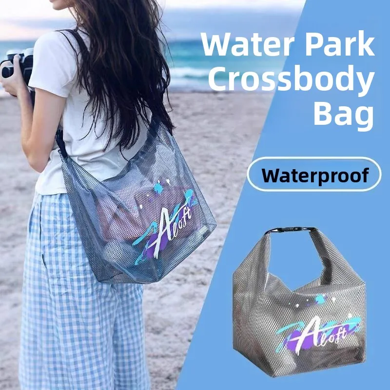 

Large Capacity Waterproof Phone Bag Transparent Storage Pouch for Swimming Dry Wet Separation Crossbody Handheld Bag