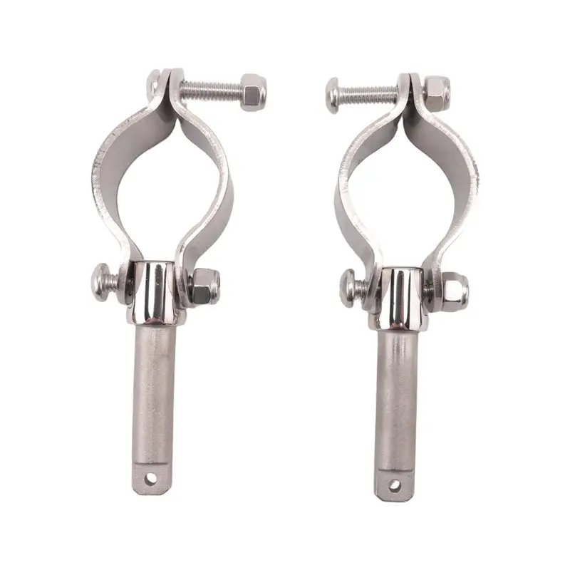 Boat Stainless Steel Row Lock Side Mount Line Oar Lock Socket Marine Yacht (2 Per Pack)