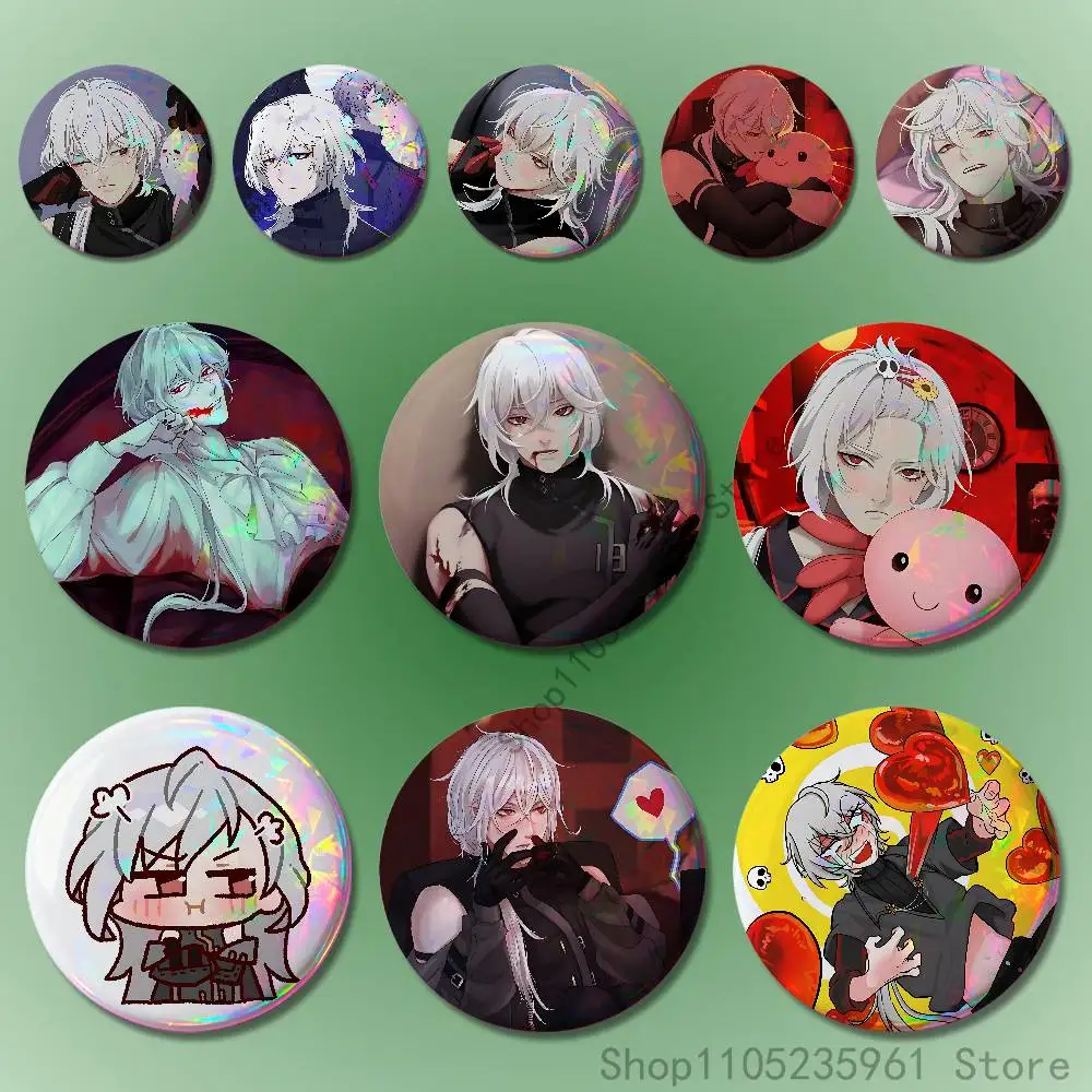 A D-Date with D-Death Grim Custom Badges 75mm 44mm 25mm Brooch Backpack Hat Pins Accessories Toys Valentine gift
