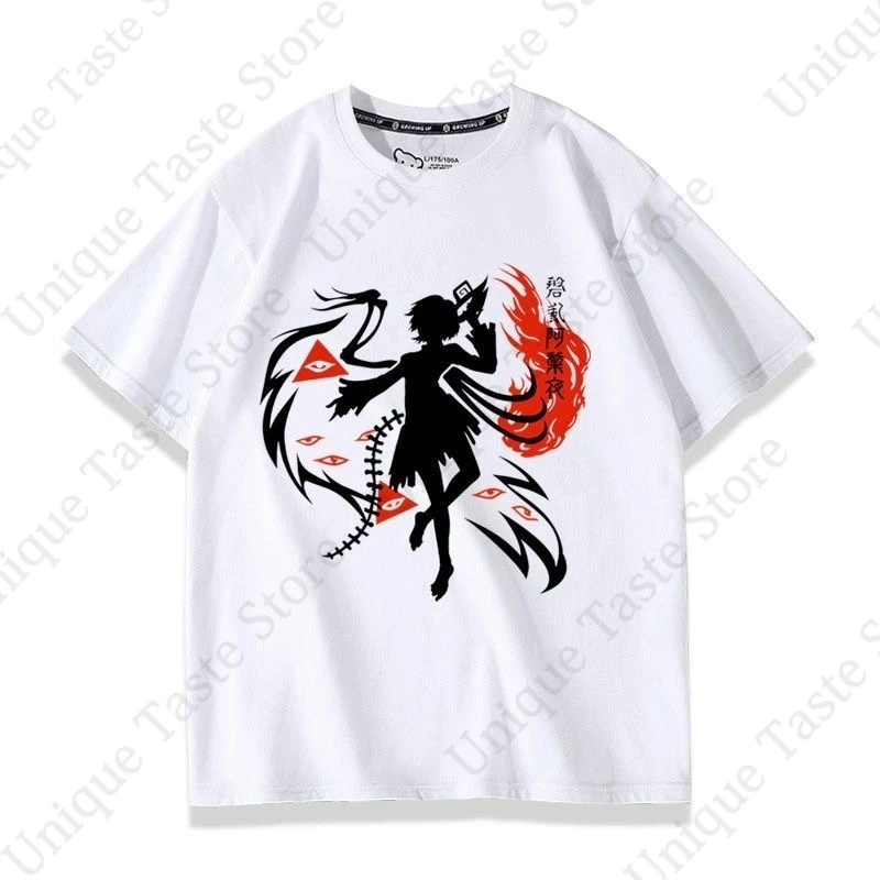 ‌Touhou Project T Shirt Touhou Kinjoukyou Fossilized Wonders Ariya Iwanaga T-shirt Cartoon Comfortable Cotton Short Sleeve Tee
