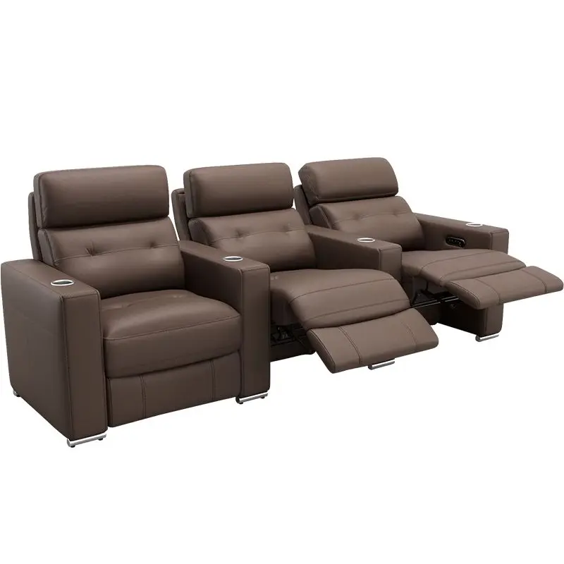 

Private home theater, audio and video room, electric function sofa, cinema, film and television hall, theater, high-end villa