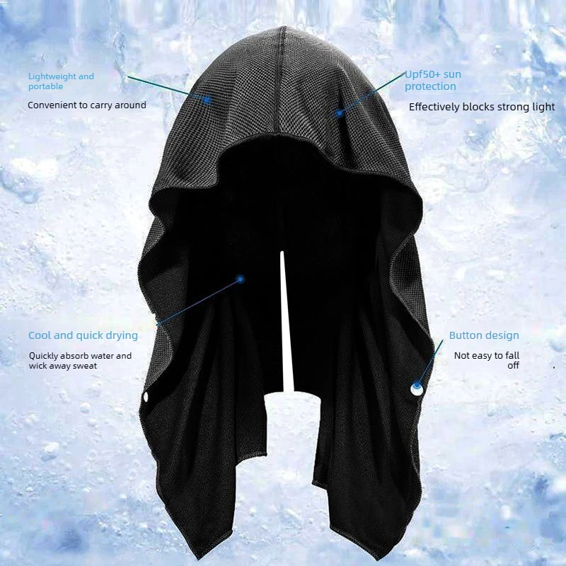 U-Shaped Cooling Towel Quick Dry Ice Scarf Gym Beach Camping Sun Protection Sport Headband Neck Wrap Summer Outdoor Gear