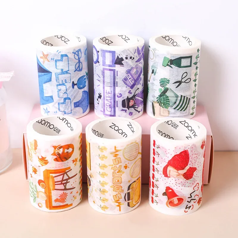 1 Roll Washi Paper masking Tape Youth girls Series Fresh Hand Book Diary DIY Decorative Stickers roll